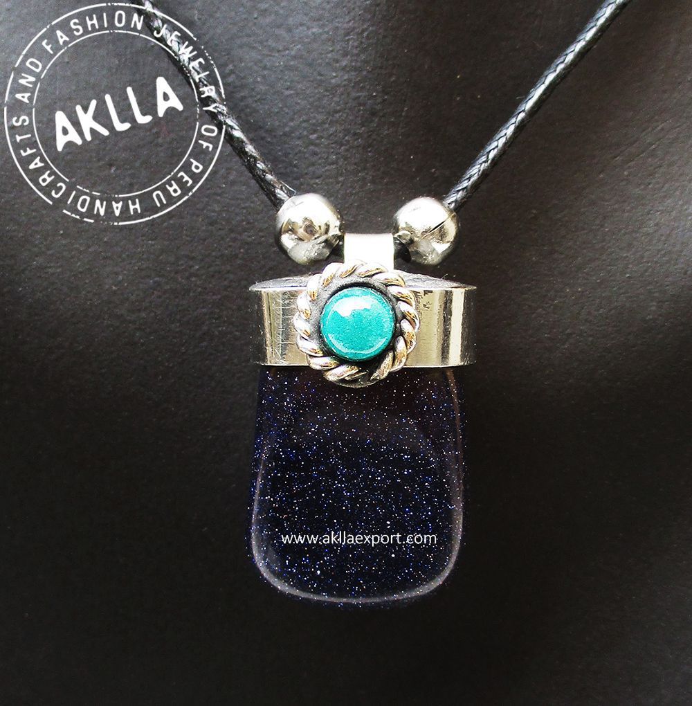 Silver Shower Stone Pendant Necklace | AKLLA EXPORT